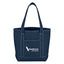 Small Recycled Cotton Canvas Yacht Tote Bag, 24 oz - Silk Screen