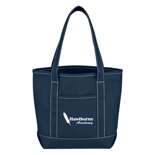 Small Recycled Cotton Canvas Yacht Tote Bag, 24 oz