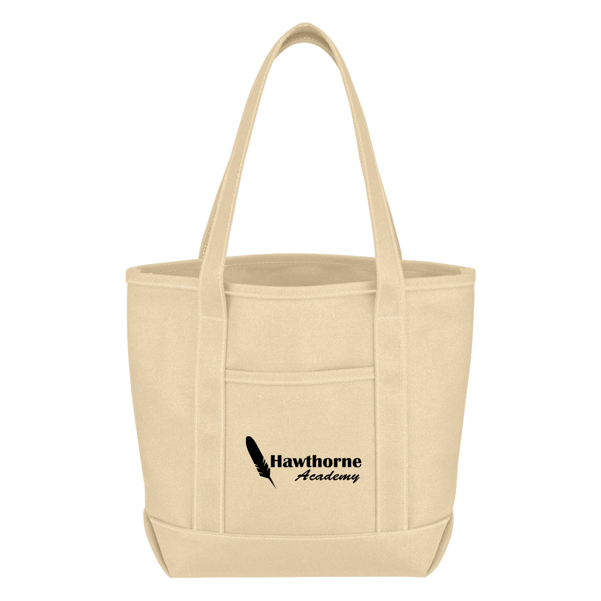 Small Recycled Cotton Canvas Yacht Tote Bag, 24 oz