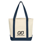 Small Starboard Cotton Canvas Tote Bag, 24 oz - Silk Screen
