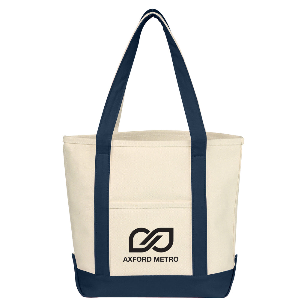 Small Starboard Cotton Canvas Tote Bag, 24 oz - Silk Screen