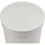 Smooth-Sided Plastic Stadium Cup, 12 oz - Frost - Top
