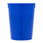Smooth-Sided Plastic Stadium Cup, 16 oz - Blue - Straight