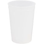Smooth-Sided Plastic Stadium Cup, 16 oz - Frost - Back