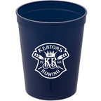Smooth-Sided Plastic Stadium Cup, 16 oz - Navy - Front