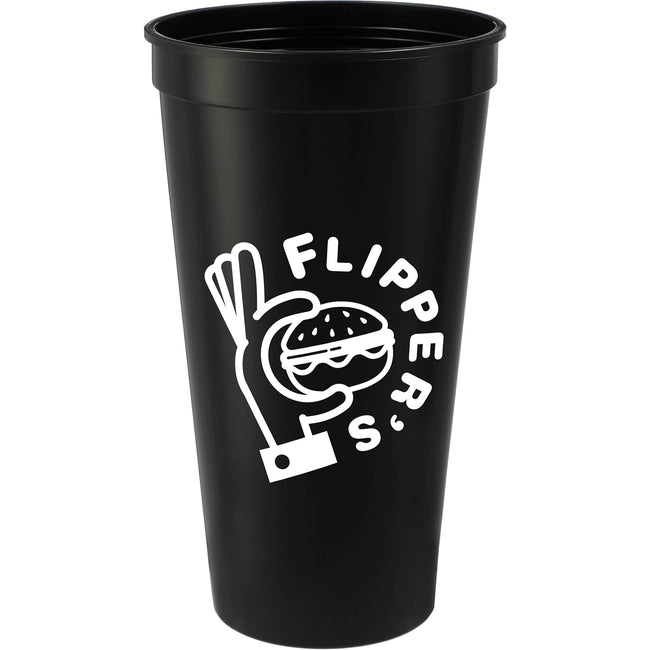 Smooth-Sided Plastic Stadium Cup, 24 oz