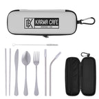 Snack and Pack Utensil Set - Gray - Silk Screen