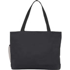 Snap Closure Meeting Tote in Recycled Polyester Full Color - Graphite - Back