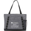 Snap Closure Meeting Tote in Recycled Polyester Full Color - Graphite - Front