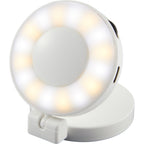 SnapLight Magnetic Selfie Light with 360 Rotation - White - Left Angle