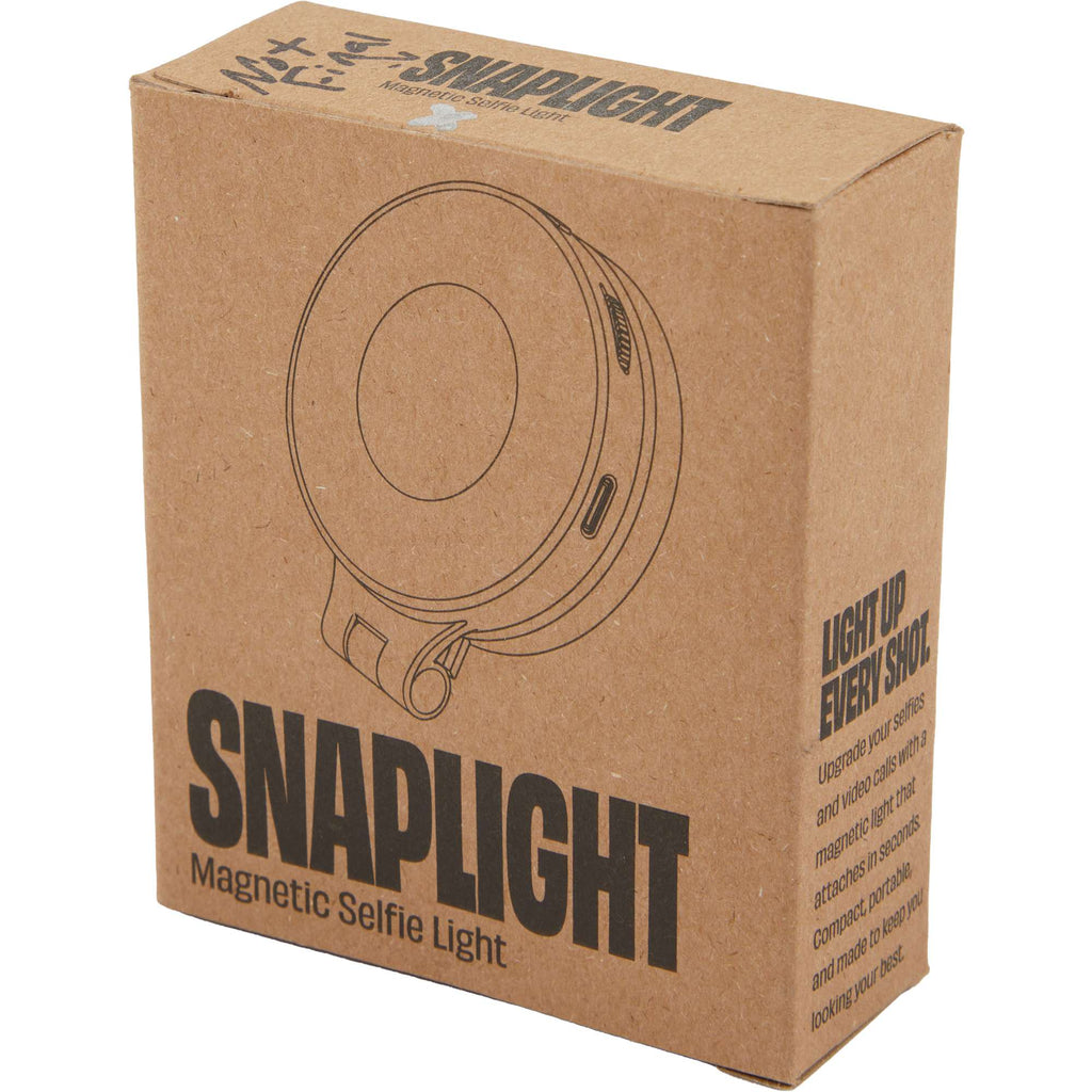 SnapLight Magnetic Selfie Light with 360 Rotation - White - Packaging