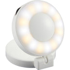 SnapLight Magnetic Selfie Light with 360 Rotation - White - Right Angle 2