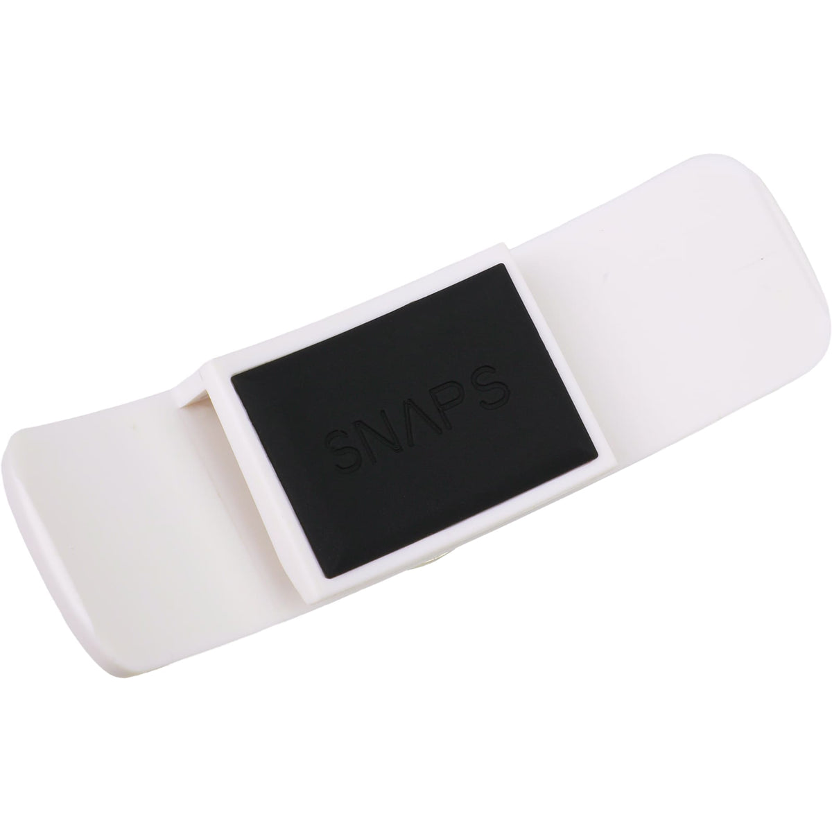 SNAPS Magnetic Hat Clip for Golf Ball Markers Laser Engraving - White - Back Detail