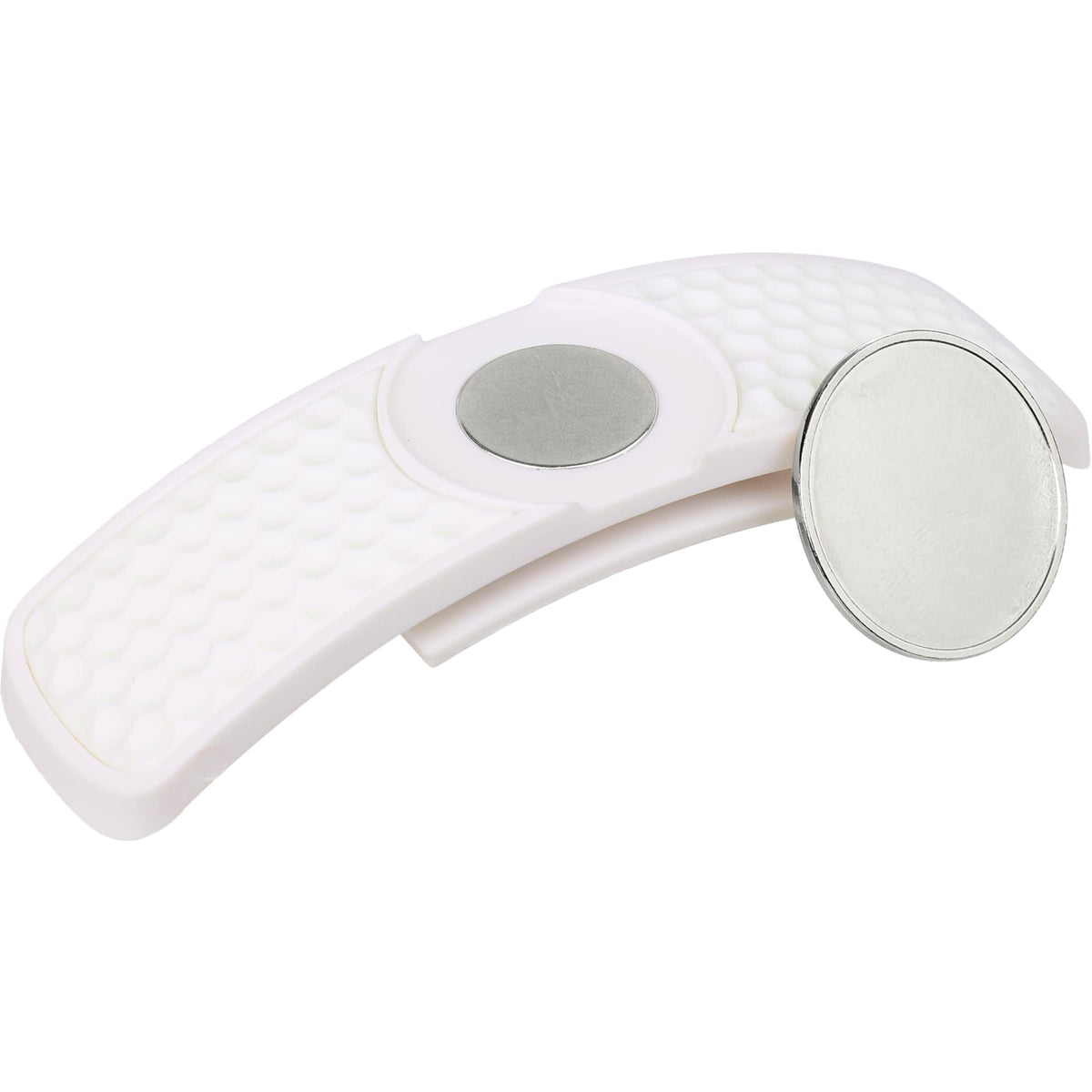 SNAPS Magnetic Hat Clip for Golf Ball Markers Laser Engraving - White - Components