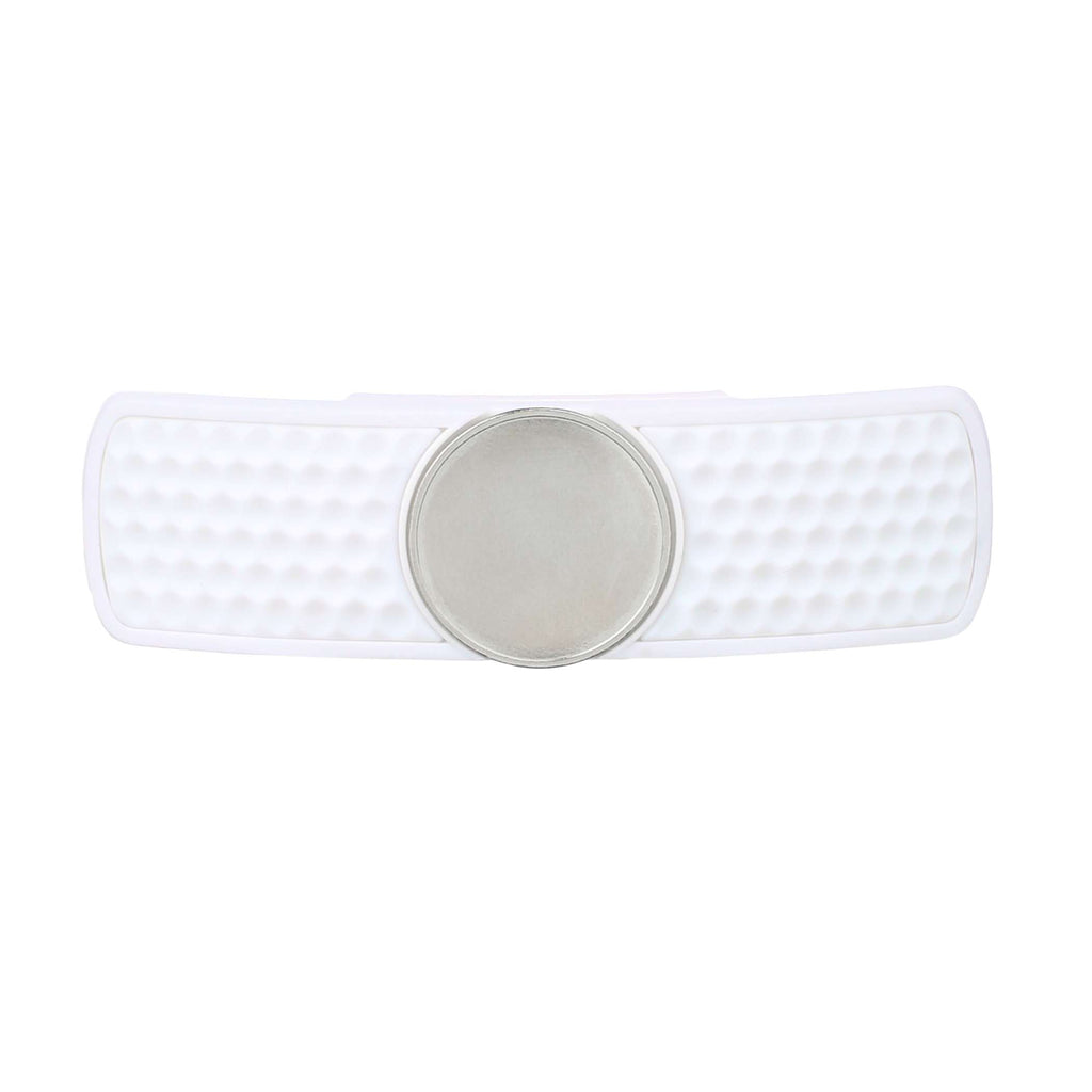 SNAPS Magnetic Hat Clip for Golf Ball Markers Laser Engraving - White - Front