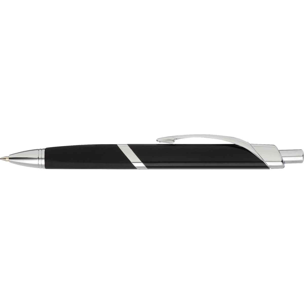 SoBe Triangular Ballpoint Pen with Chrome Trim - Black - Photo 5