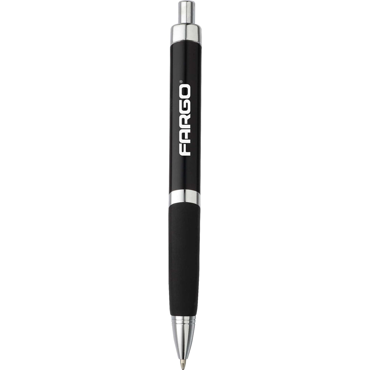 SoBe Triangular Ballpoint Pen with Chrome Trim Laser Engraving - Black - Photo 3