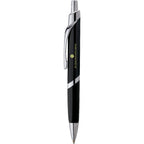SoBe Triangular Ballpoint Pen with Chrome Trim Laser Engraving - Black - Photo