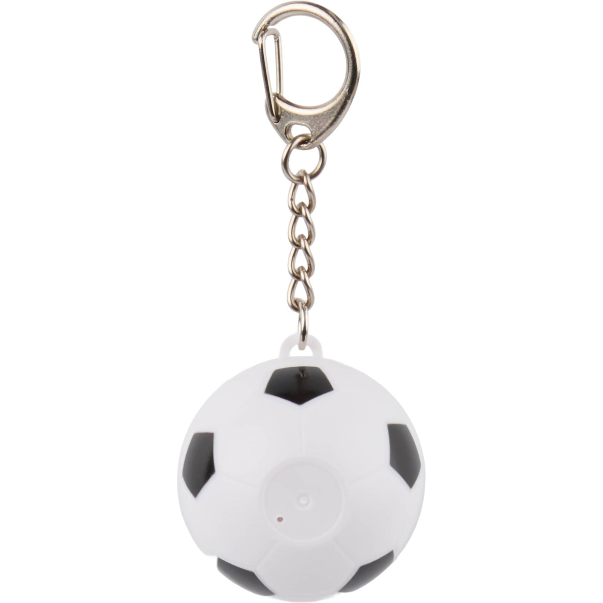 Soccer Ball Lip Balm Keychain with SPF 15 - White w Black Trim - Back