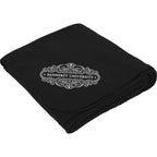 Soft Fleece Blanket in Five Colors, 50 x 60 Inches Full Color - Black - Front