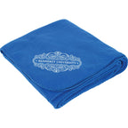 Soft Fleece Blanket in Five Colors, 50 x 60 Inches Full Color - Blue - Front
