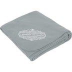 Soft Fleece Blanket in Five Colors, 50 x 60 Inches Full Color - Gray - Front