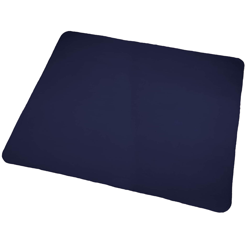Soft Fleece Blanket in Five Colors, 50 x 60 Inches Full Color - Navy - Photo