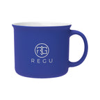 Soft Touch Campfire Mug, 15 oz Laser Engraving - Royal Blue - Laser