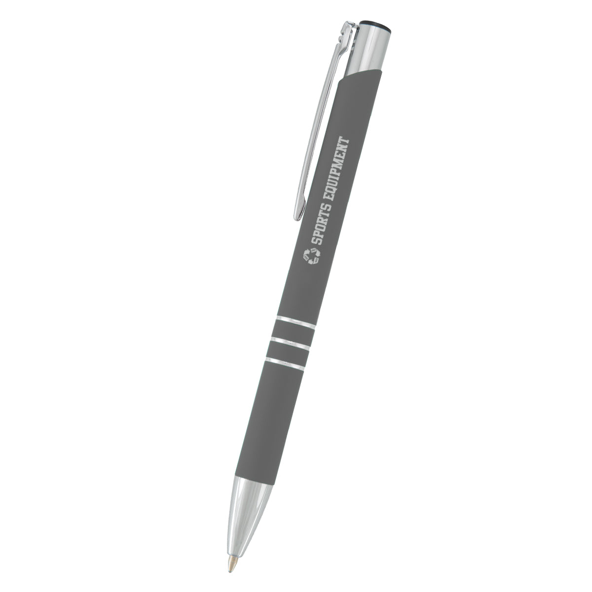 Softex Pen, Dart - Graphite Gray - Laser Engraving