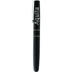 SoHo Rollerball Pen with Rubberized Finish Laser Engraving - Black - Front
