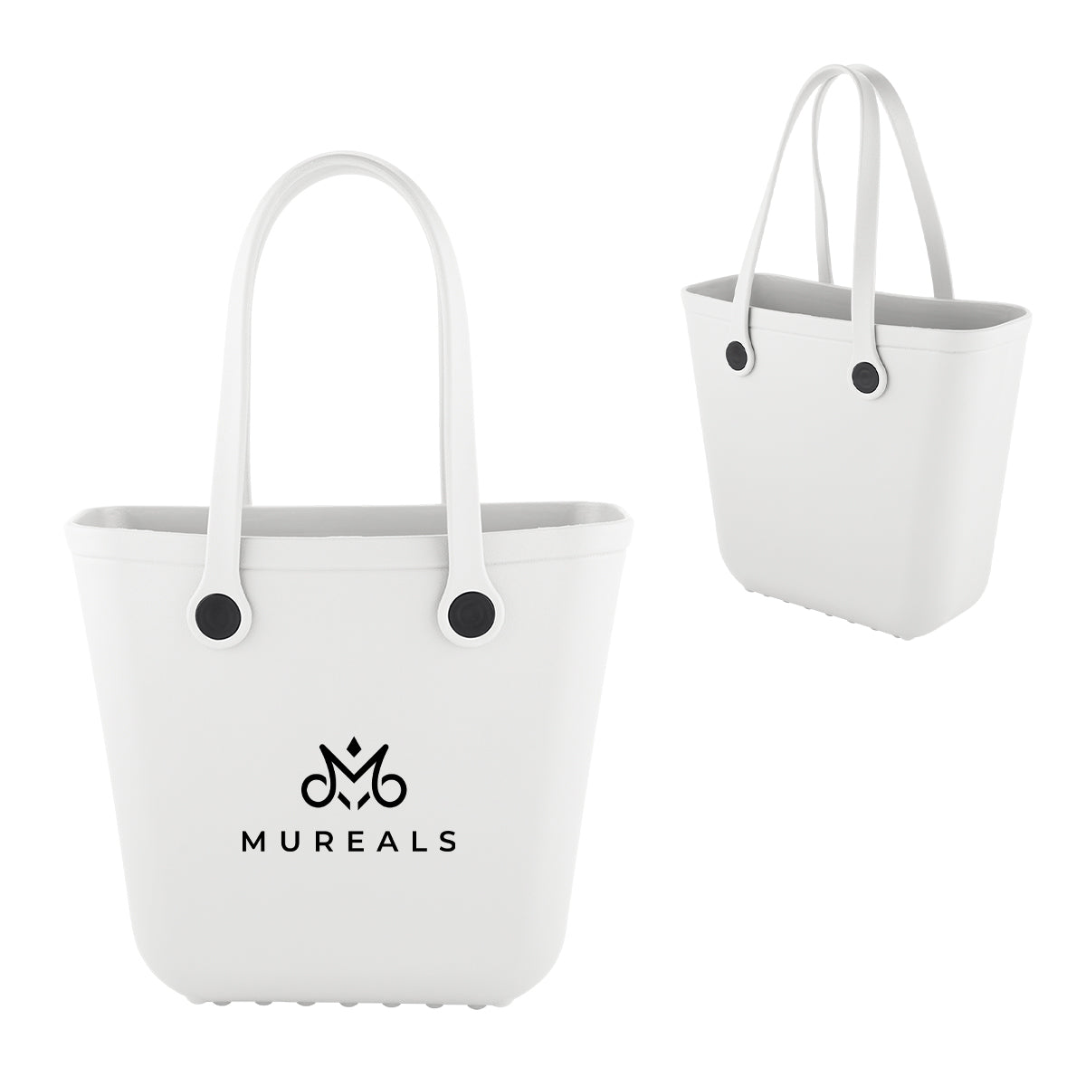 Sol Mate Tote Bag, Medium - White - Silk Screen