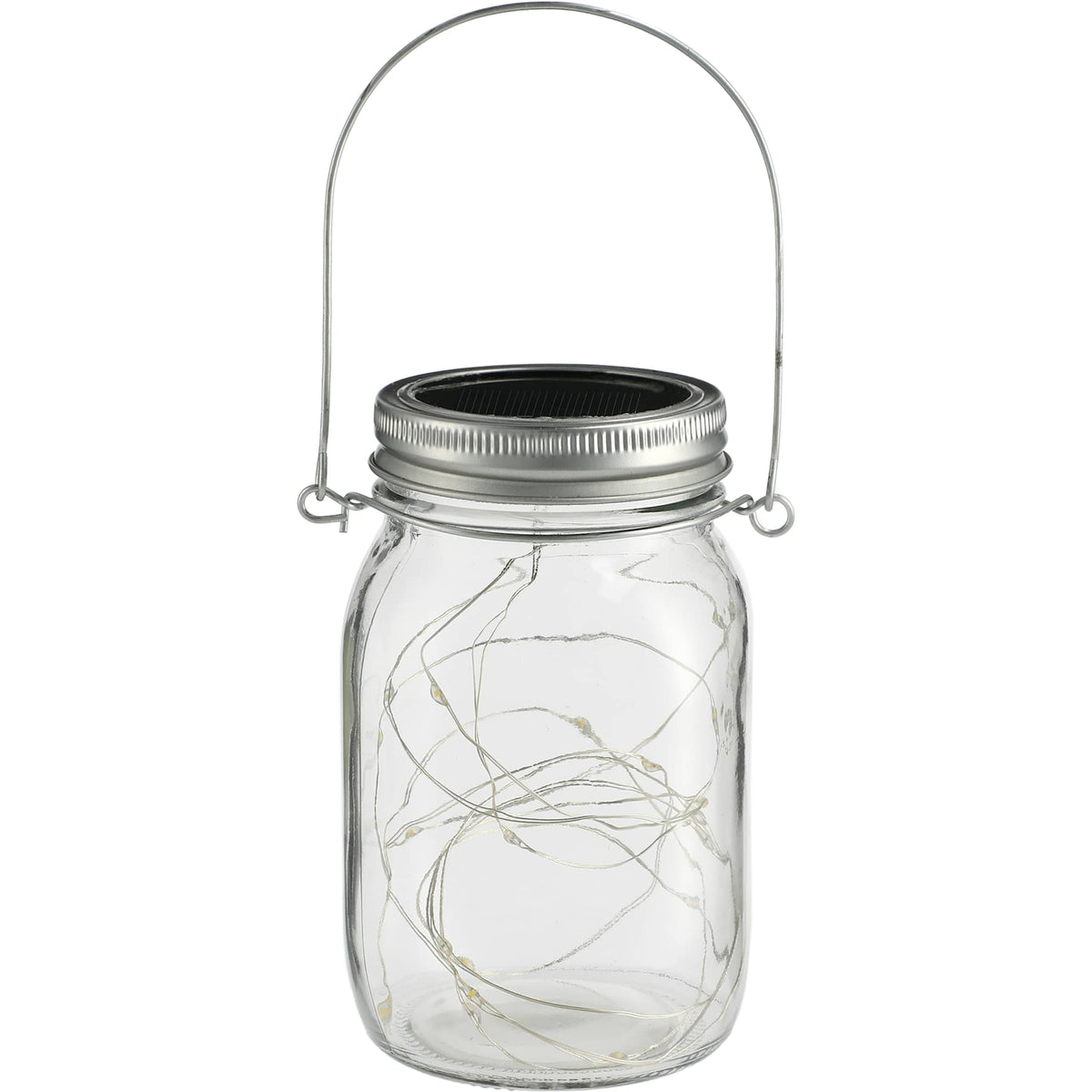 Solar Mason Jar Light - Clear - Back