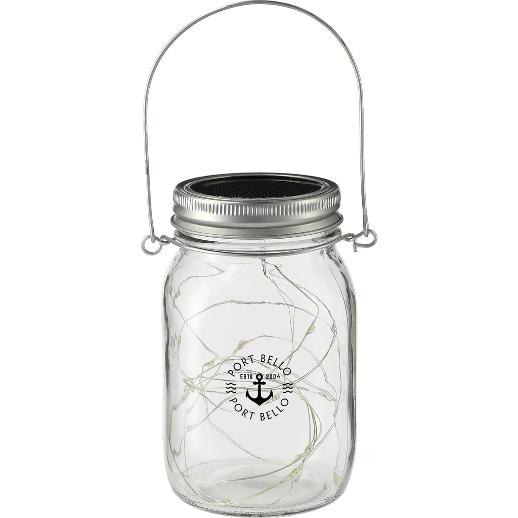 Solar Mason Jar Light - Clear - Front