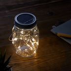 Solar Mason Jar Light - Clear - Right Angle 2