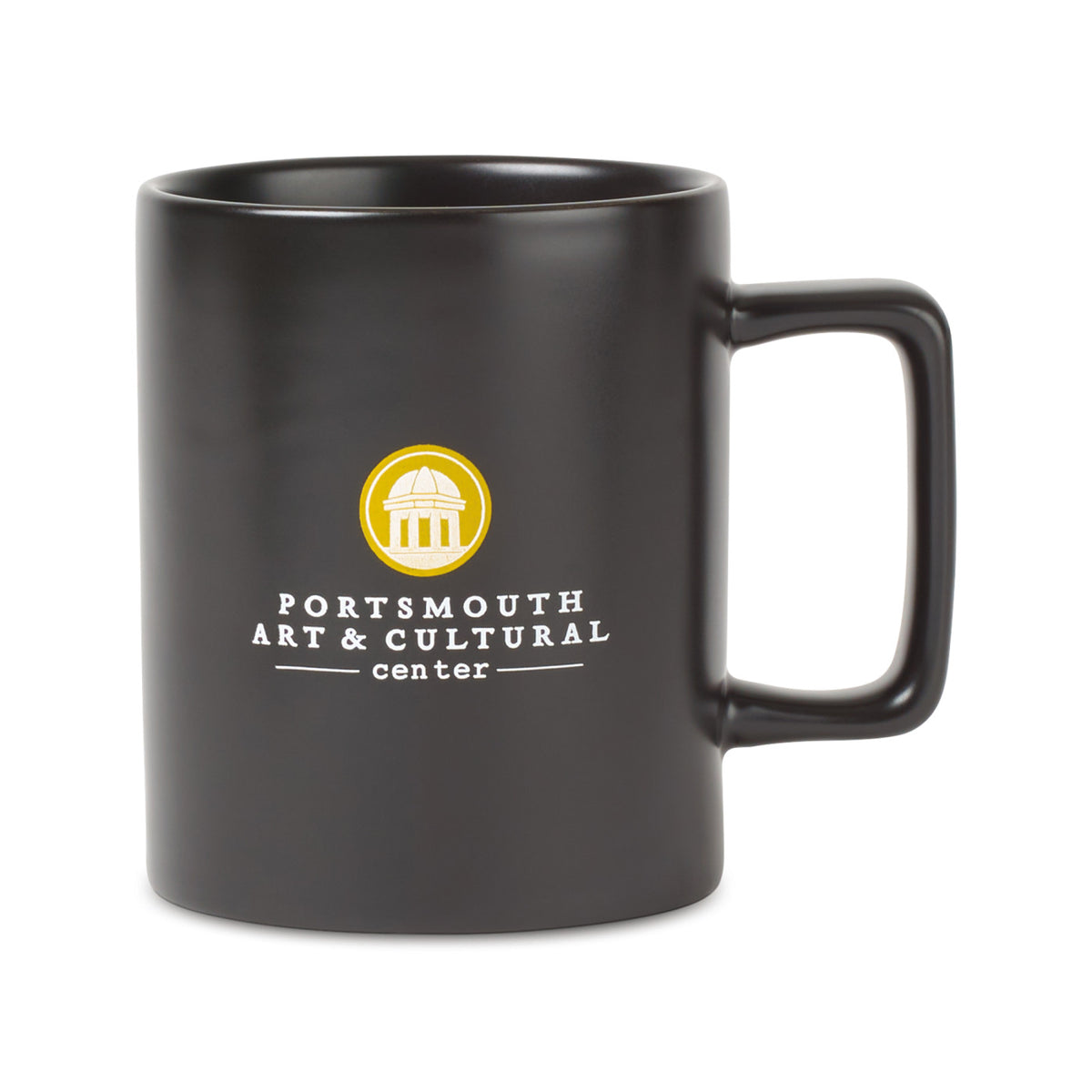 Soleil Matte Ceramic Mug, 12 oz - Matte Black - View 1