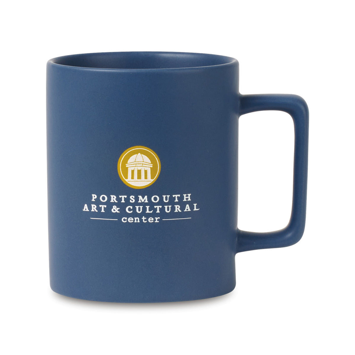 Soleil Matte Ceramic Mug, 12 oz - Matte Navy - View 1