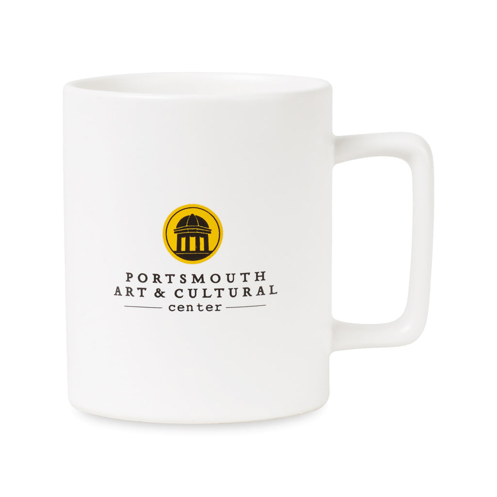 Soleil Matte Ceramic Mug, 12 oz - Matte White - View 1