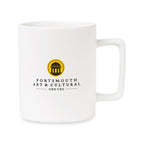 Soleil Matte Ceramic Mug, 12 oz - Matte White - View 1