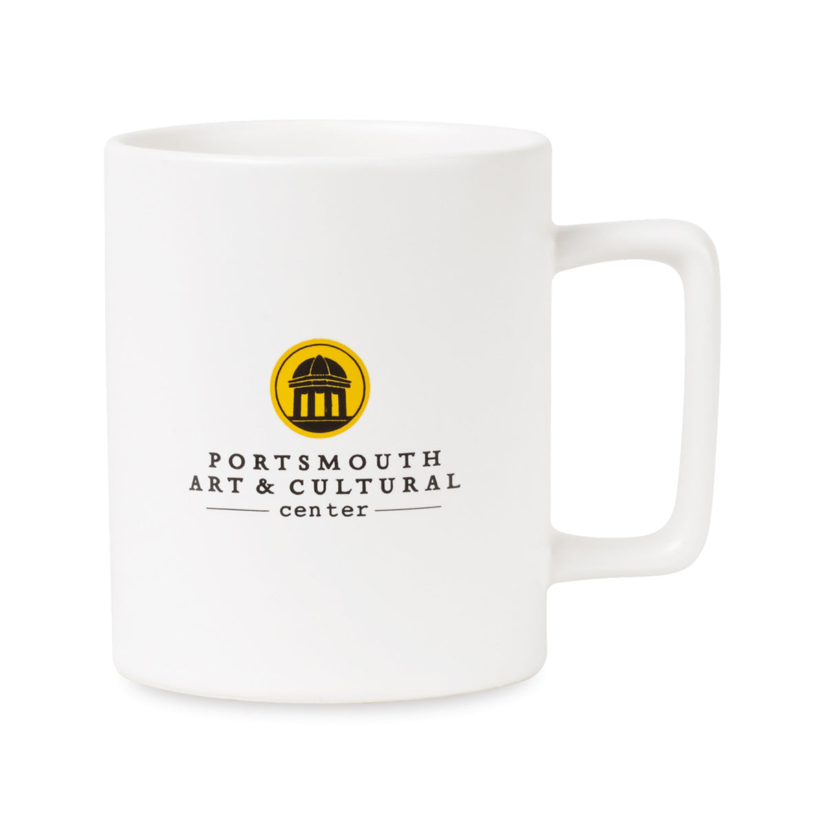 Soleil Matte Ceramic Mug, 12 oz - Matte White - View 1
