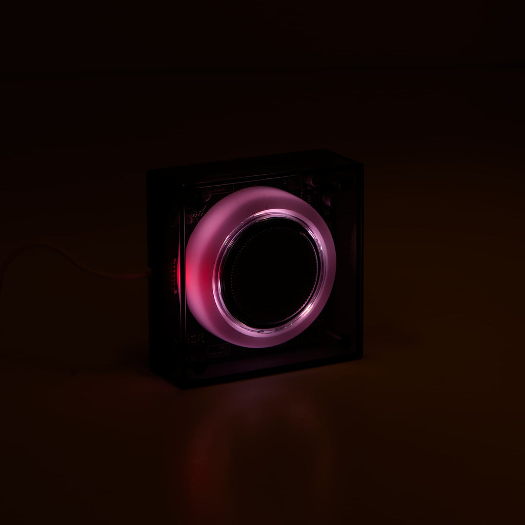 Solekick Clear Speaker with LED Party Light Full Color - Clear - Light