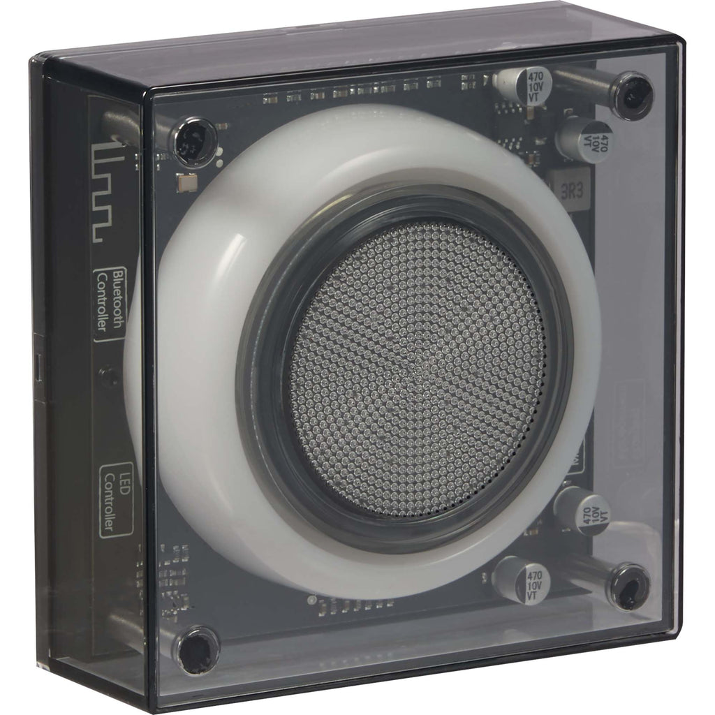 Solekick Clear Speaker with LED Party Light Full Color - Clear - Right Angle 2