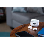 Solekick Wireless Earbuds with LED Battery Display - White - Front