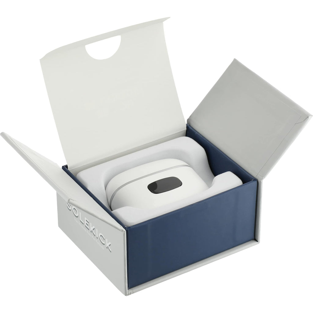 Solekick Wireless Earbuds with LED Battery Display - White - Right Angle 5
