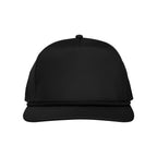Solid Rope Cap, Stroke Play - Black - Front
