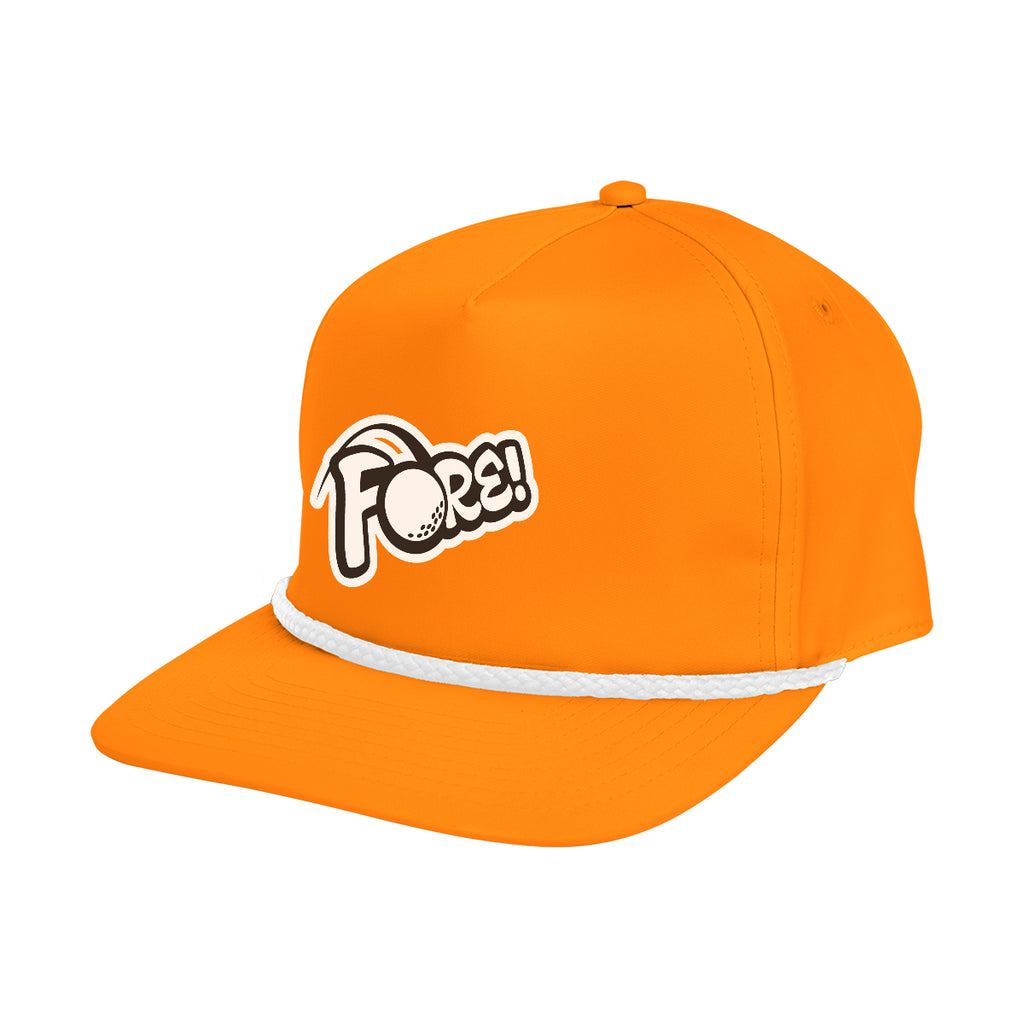 Solid Rope Cap, Stroke Play - White - Colorbrite
