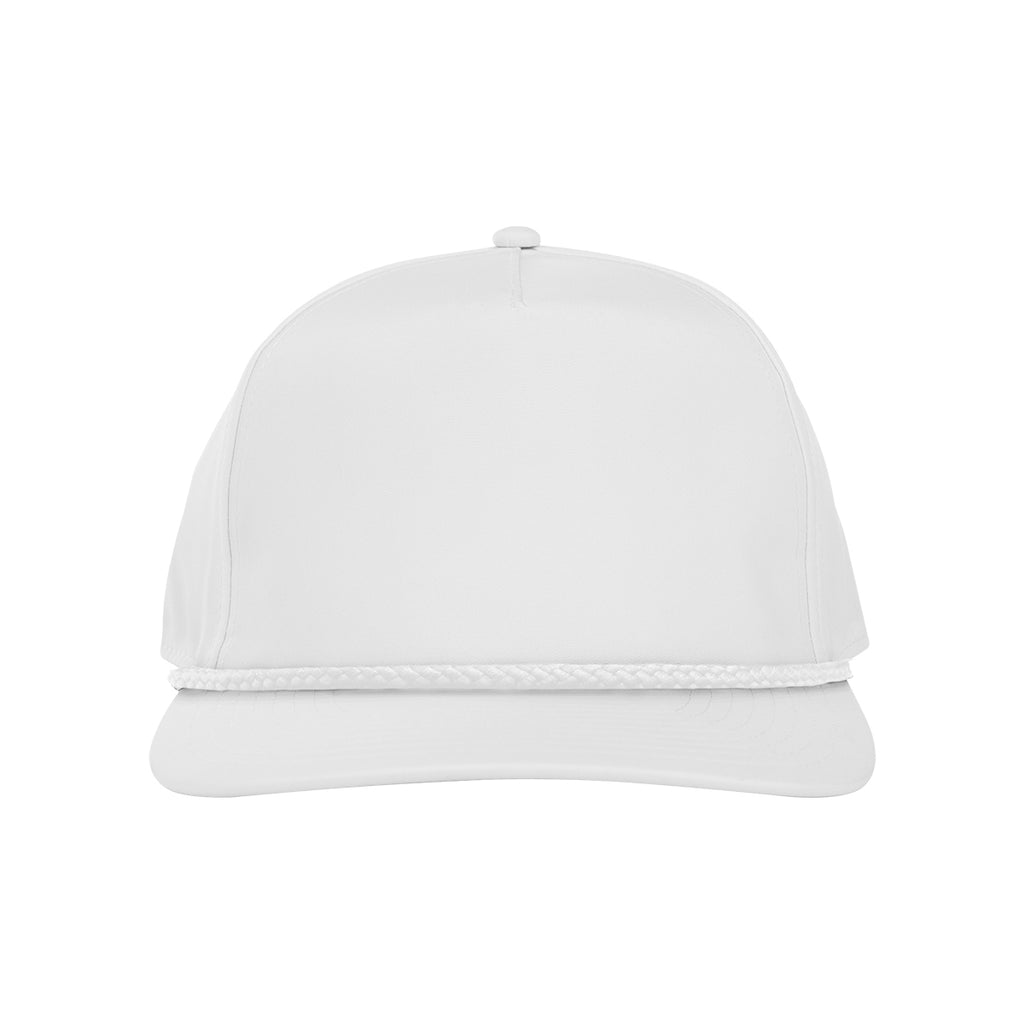 Solid Rope Cap, Stroke Play - White - Front