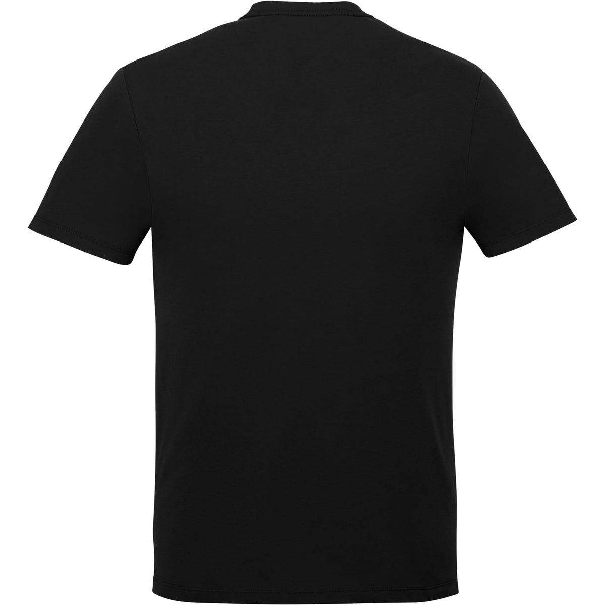 Somoto Eco Crew Neck Tee in Recycled Poly Cotton for Men Transfer - Black - Back