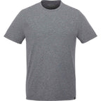 Somoto Eco Crew Neck Tee in Recycled Poly Cotton for Men Transfer - Heather Charcoal - Front