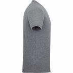 Somoto Eco Crew Neck Tee in Recycled Poly Cotton for Men Transfer - Heather Charcoal - Right Side