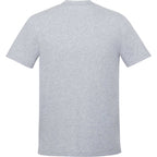 Somoto Eco Crew Neck Tee in Recycled Poly Cotton for Men Transfer - Heather Grey - Back
